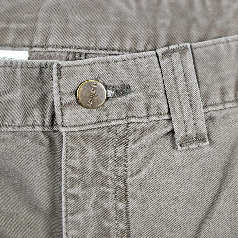 Carhartt Pants Mens 40x30 Gray B324 DFE Relaxed Fit Workwear Utility Carpenter